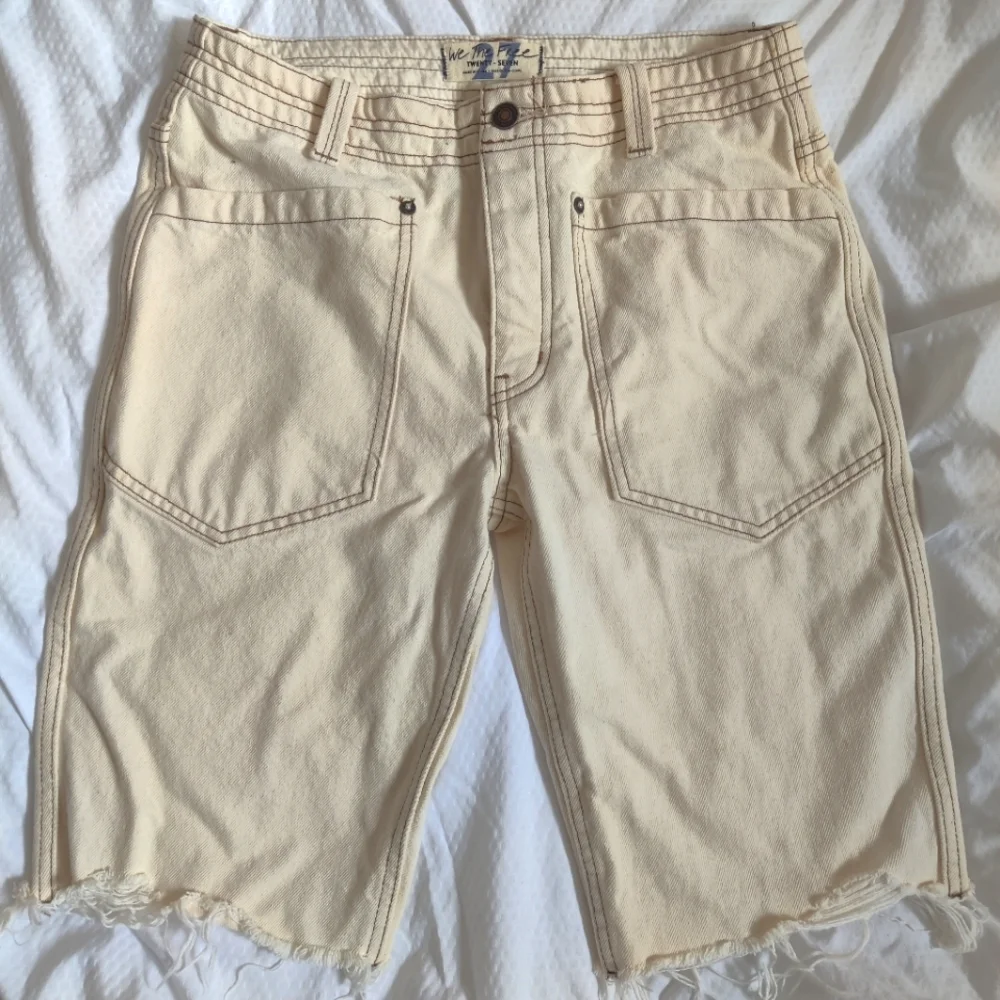 Free People Rebel Rouser Denim Cut-Off Shorts - Picture 1 of 6